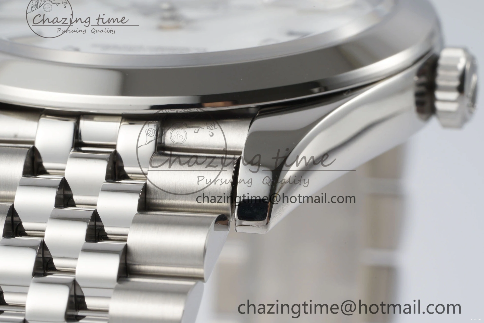 MiroTime 0508 RelaxedFit DateJust 41 SS Polished Bezel KING 1:1 Best Edition 904L Steel White Stick Dial on Jubilee Bracelet VR 2160